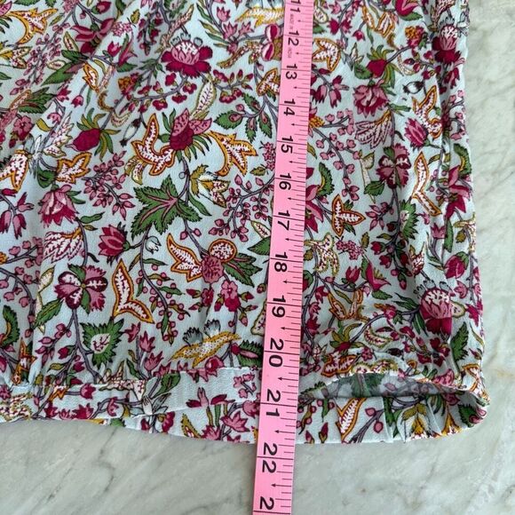 Loft plus jungle wrap back cropped blouse top size 16 - Picture 7 of 7